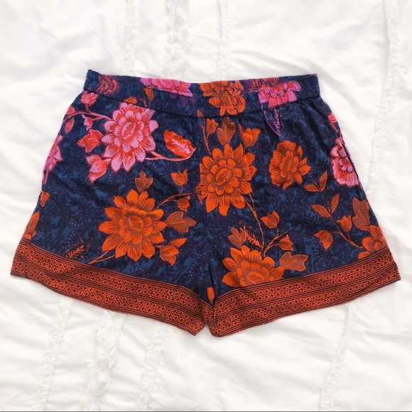 Anthropologie Pants - Anthro Wynnewood High-Rise Floral Printed Shorts S